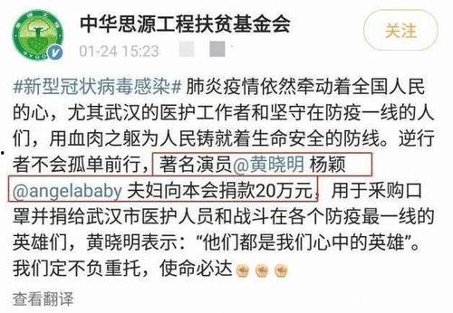 抗疫情哪些明星捐款了