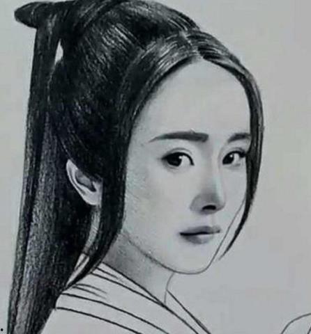 画女明星素描,女明星风采瞬间捕捉